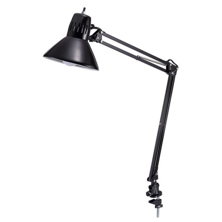 BOSTITCH LED Swing Arm Desk Lamp with Metal Clamp Mount, Black VLF100